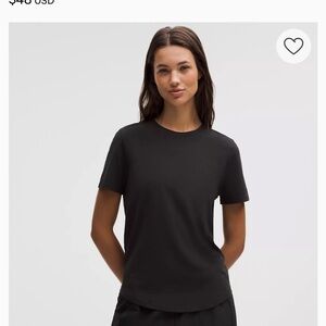 lululemon athletica Black Love Tee-Short Sleeve